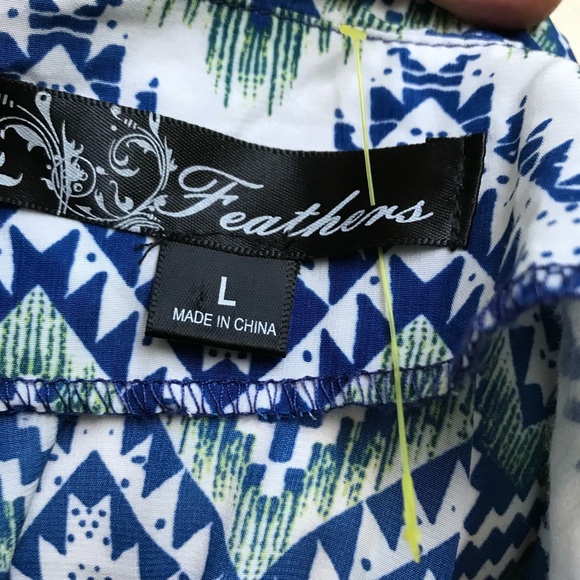 Feathers☀️Zigzag pattern dress with pockets - Picture 8 of 10